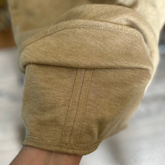 Max Studio Beige Double Knit Super Soft Sweatshirt Dress with Pockets Size Large - Picture 9 of 12